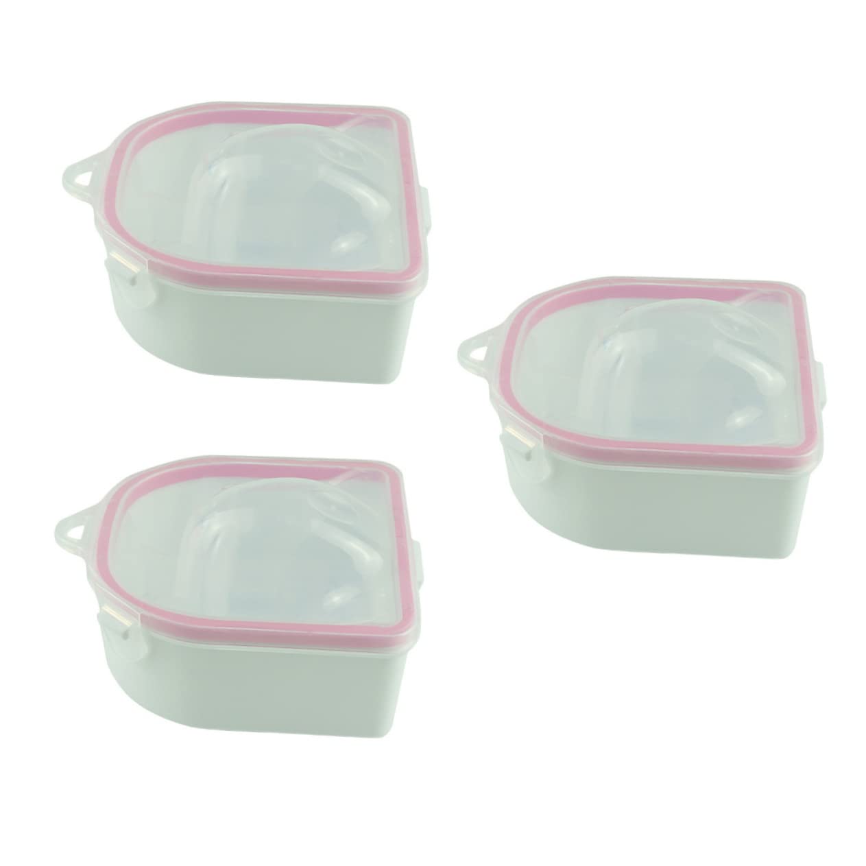 Gogogmee Soak off Bowl Set 3pcs Nail Soaking Bowl Warm Oil Nail Art Cuticle Softener Hand Soak Tray