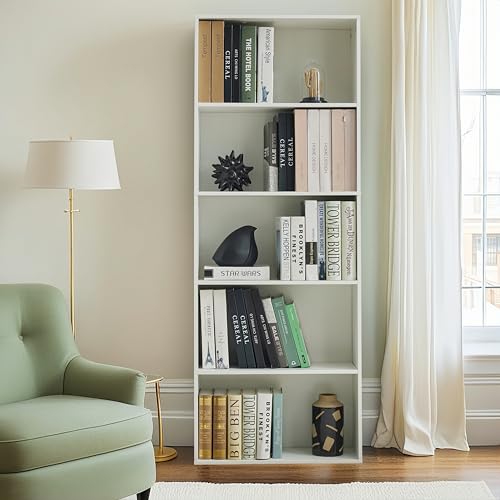Puntogen White Wooden Book Shelf