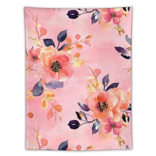 Tapiz vertical de flores para decorar tu salón y dar vida al dormitorio