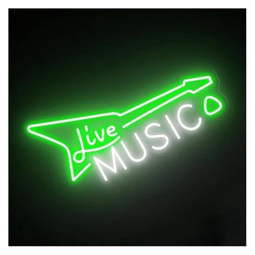 Enseigne Musique Live Décorative pour Créer une Ambiance de Concert à la Maison