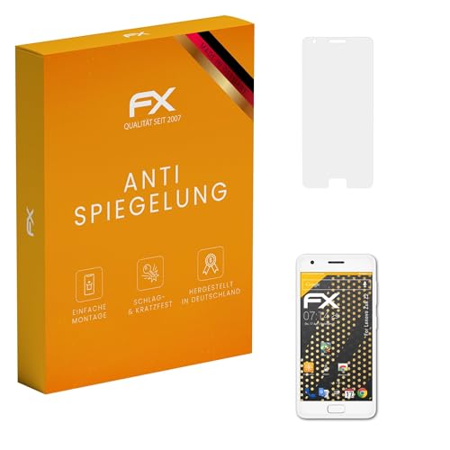 atFoliX Bildschirmfolie kompatibel mit Lenovo Zuk Z2 Schutzfolie, entspiegelnde & stoßdämpfende FX Folie (3X)
