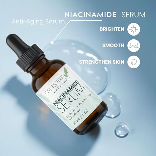 Image of Niacinamide Serum - Oil Balancing & Pore-Refining Face Serum with Vitamin B3 | Hydrating, Blemish-Control & Brightening Formula for Clear Skin | 30 mL / 1 oz
