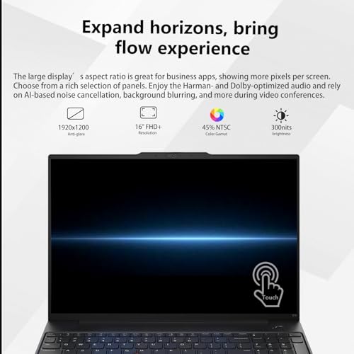 Image of Lenovo ThinkPad E16, 16 inch FHD+ Touchscreen, AMD Ryzen 7 7735U, 64GB DDR5, 1TB SSD, HDMI, Fingerprint, Backlit KB, Webcam, Type-C, Wi-Fi 6, Windows 11 Pro, Black, Laptop for Business & Home, w /Bundle
