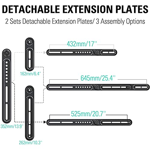 Mounting Dream Speaker Stands For Small Bookshelf Speakers Set Of 2 Floor Stand Mount 11Lbs Capacity, Md5420 Soundbar Mount Above Or Under Tv With Detachable Extended Plates Fits Soundbar Up To 22Lbs #TOP6