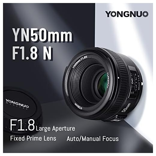YONGNUO 50mm F1.8N Prime Lens for Nikon