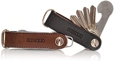 DONBOLSO® One I Key organizer na 1-7 kluczy ze skóry, dla kobiet i mężczyzn