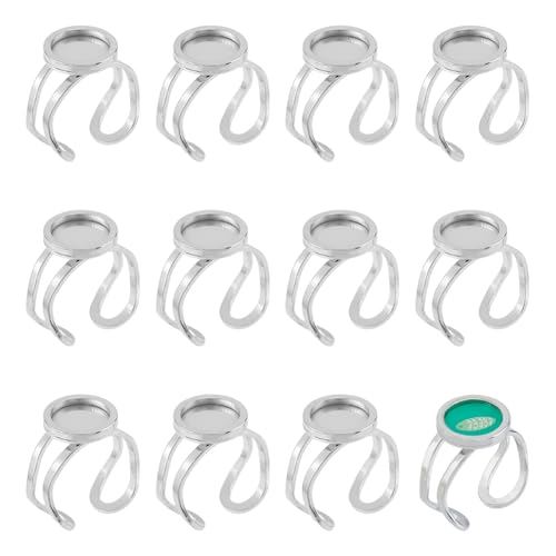 Composant de paramètres de bague en acier pour création bijoux artisanaux