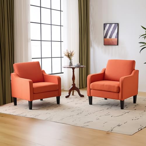 Image of VINGLI Accent Chairs Set of 2, Modern Traditional Armchair for Living Room