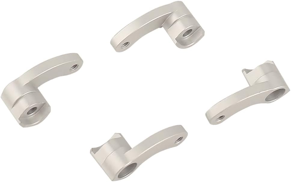 Shock Flex Blades CNC Aluminum for TRX4M 1/18 RC Crawler Bronco Defender RC Crawler TRX-4M Upgrade Parts (Silver)