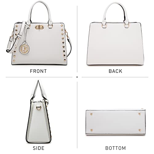 Dasein Purses and Handbags for Women Satchel Bags Top Handle Shoulder Bag Work Tote Bag With Matching Wallet