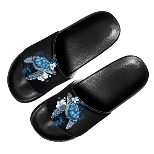 Image of Footwear for Mens Open Toe Athletic Sandals Anti-Slip Sole Slide Sandals Pillow House Flat Shoes Comfortable Slip On Slippers for Indoor & Outdoor