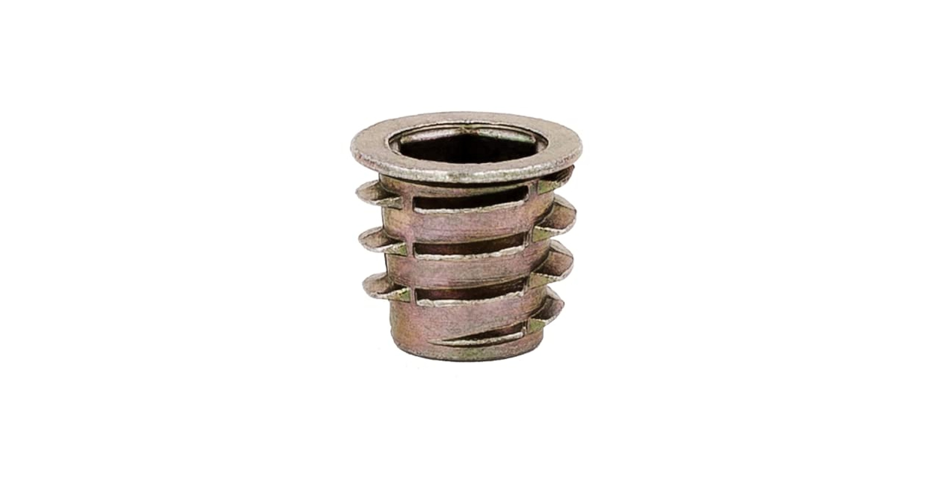 E-Z LOK Threaded Insert for Soft Wood, Zinc Hex-Flanged