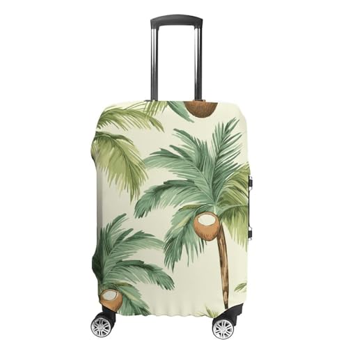 Summer Coconut Tree Printed Luggage Cover Protector, Fits 18-32 Inch Luggage