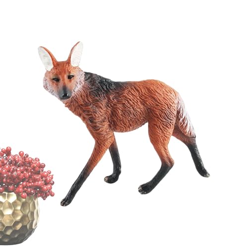 Genérico Spielzeug mit wildem Wolf | Realistisches Waldtier Wolf Figuren Spielzeug | Modell Wildkinder Fantasie Spiel,