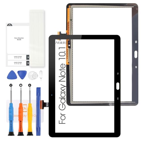 Screen for Samsung Galaxy Note 10.1 Screen Replacement for Samsung Note 10.1 Tablet Touch Screen GT-N8000,N8010,N8013 Touch Digitizer Repair Parts(No LCD (Black)