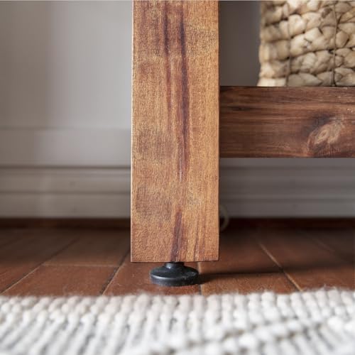 Backyard Discovery 48" Acacia Wood Farmhouse Narrow Console Table with Lower Slat Storage Shelf, Water-Resistant Design for Patio, Deck, Entryway, Living Room, Sofa Table, Indoor or Outdoor Use - image 6