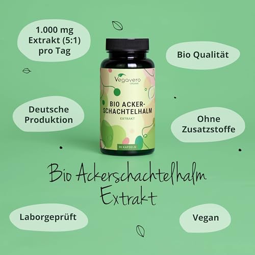 Zinnkraut Kapseln Vegavero Bio Ackerschachtelhalm 1000 mg