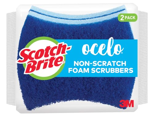 Image of Scotch-Brite ocelo Non-Scratch Foam Scrubber, 16 Count