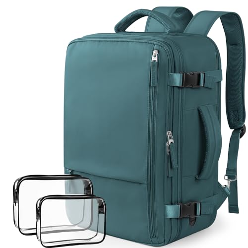 INC Travel Backpack For Women Men, Carry on Backpack for Airplanes, Waterproof Personal Item Travel Bag With USB Charging Hole For Travel, College