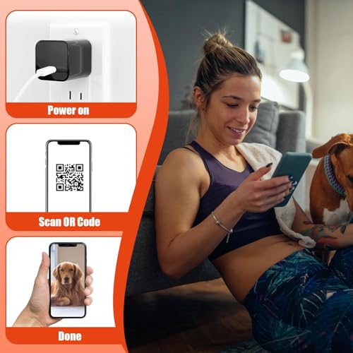 Image of BIGASUO 1080P Wi-Fi Mini Spy Camera - USB Charger Hidden Camera with App Control & Live View, SD Card Storage - Supports Up to 256GB Card - Home & Office Security Surveillance Camera (B82)
