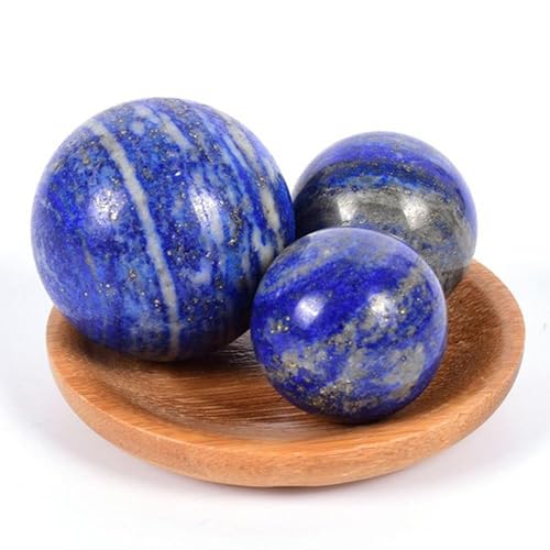 Boule de cristal bleu lapis lazuli 50mm, cadeau de divination idéal - 4