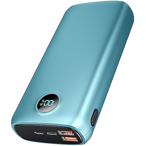 LOVELEDI Portable-Charger-Power-Bank - 40000mAh Power Bank PD 30W and QC 4.0 Quick Charging Built-in LED Display 2 USB 1Type-C Output for Most Electronic Devices on The Market(Light Blue) Cover