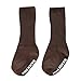 Produktbild Lukame Kids Socks Brief-Drucken Baby Socken für Baby 0-5 Jahne, Mädchen Oder Jungen Mitte Sockens (Kaffee, L/3-5Y/14-16cm)