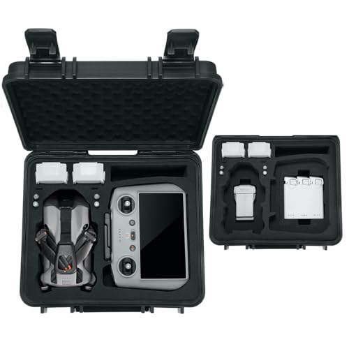 Migitec Funda rígida impermeable para DJI Mini 4 Pro y Mini 3 Pro Fly More Combo, se adapta a DJI RC 2/RC-N2 y más accesorios