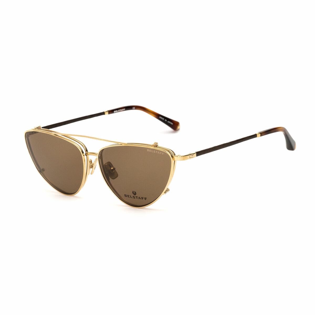 Gafas de sol DELMERE Belstaff clip on dorada evita cargar dos gafas 4