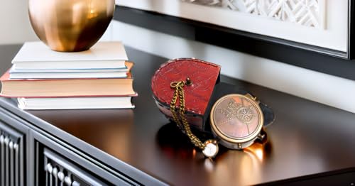 Brújula de latón NauticalMart con estuche de cuero miniatura 6