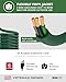 Iron Forge Cable Weatherproof 15 Ft Outdoor Extension Cord - 16/3 SJTW Heavy Duty Green Extension Cord 3 Prong - 13 Amp Exterior Power Cable