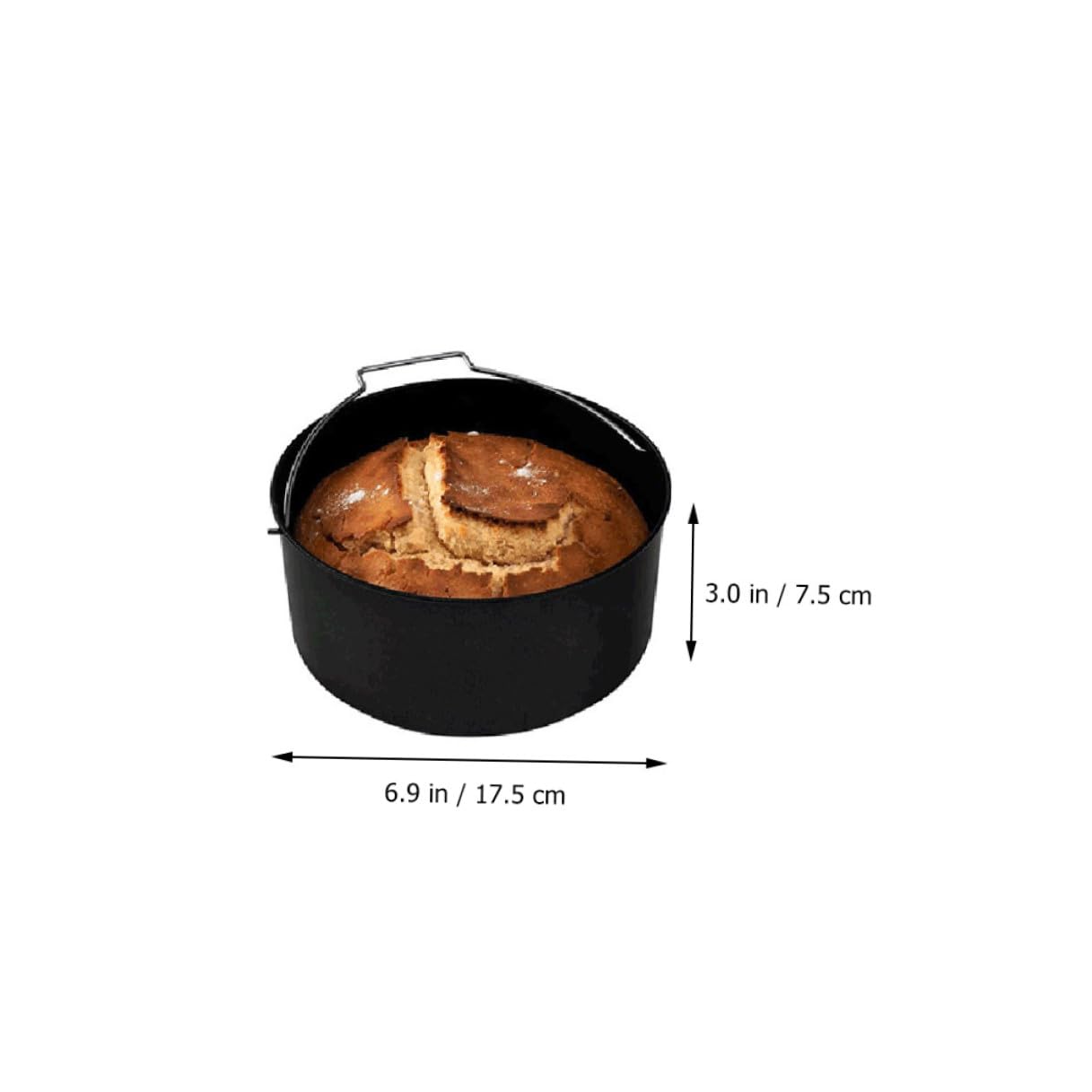 BESPORTBLE 6 Stück Teiliges Airfryer Zubehör Backformen aus Umweltfreundlichem Material Antihaftbeschichtete Kuchen Pizzakörbe Hitzebeständig Passend für Heißluftfritteusen