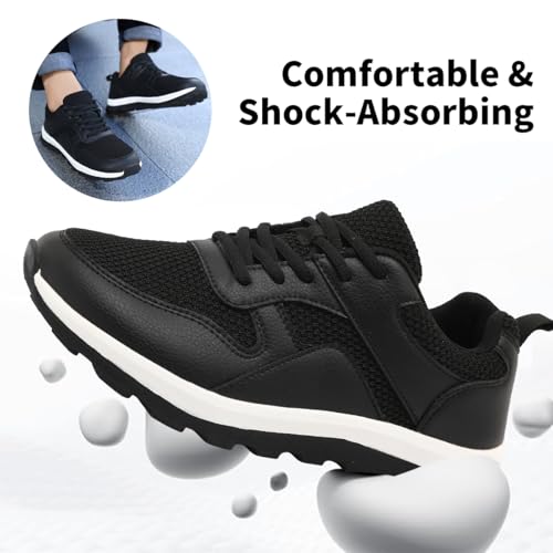 Image of Mens Walking Shoes Slip On Sports Sneakers Tennis Workout Athletic Camp Fitness Flat Sole Running Jogging Breathable Anti-Slip Outdoor Fashion