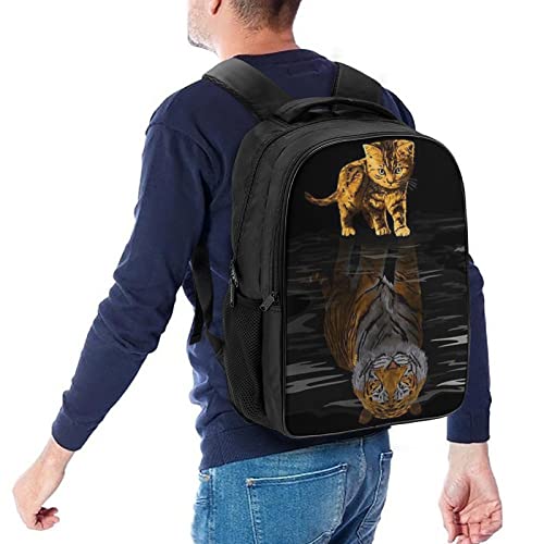 Sac d'école cool 3D chat - Bookbag personnalisé pour garçon et fille - 5