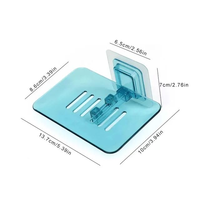 2PC ABS Plastic Drain Soap Holder for Bathroom, Multicolor 2