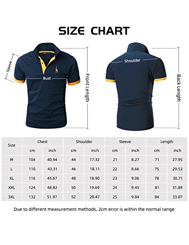 LIUPMWE Polo Uomo Manica Corta in Cotone Basic