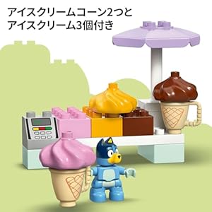 Amazon.co.jp - レゴ® デュプロ ブルーイとアイスクリームを買いに行こう 10458