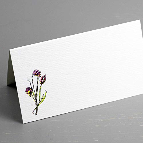 Marque-places Herb style tente de table avec pliage facile pour un plan de table réussi - 3