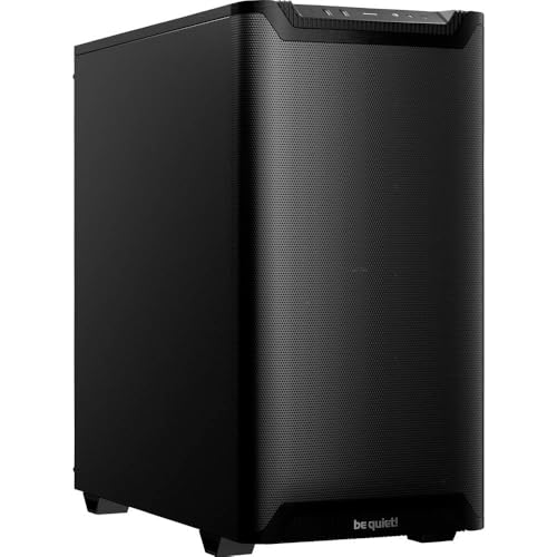 be quiet! Pure Base 501 Airflow Black PC Case 2 Pure Wings 3 140mm Ventole PWM preinstallate ad alta pressione statica, design spazioso, dimensioni compatte, USB 3.2 Gen 2 Type C