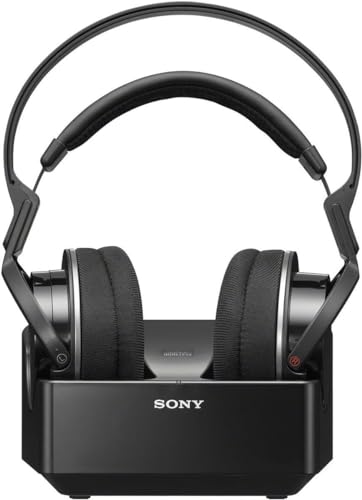 Sony Casque UHF numérique traditionnel MDR-RF855RK, noir, uni