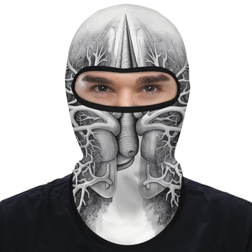 Máscara facial de pasamontaña con diseño vectorial para hombres y mujeres, protección solar, transpirable, cubre todo el rostro y cuello para senderismo, ciclismo, running y conducción miniatura 1