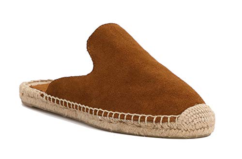 Image of Women's Simple Mule Breathable Flat Espadrilles Shoes, Pure Color Mules