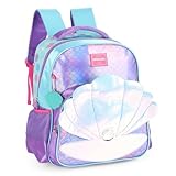 Luxcel, Mochila Costas Escolar Concha Sereia Infantil Meninas Grande