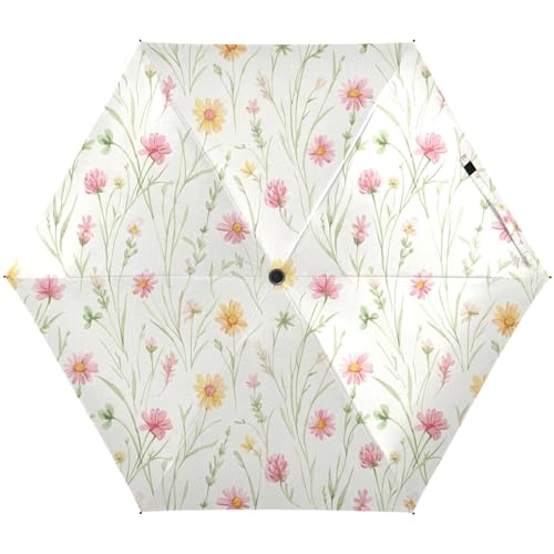 Parapluie femme fleurs sauvages GAIREG durable et ultra léger