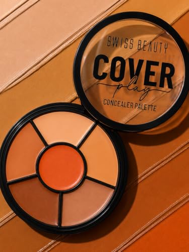 Image of Swiss Beauty Cover Play Concealer Palette | Hides Imperfections | Waterproof | Long-Lasting (Light To Medium)