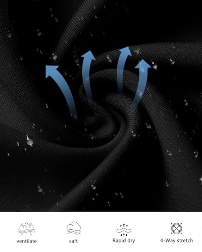 Roadbox Boys Compression Shorts, Youth Boys Performance Athletic Spandex Underwear, Kids Sports Shorts with Pockets4