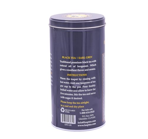 Image of Royal Persian Tea Earl Grey Loose Leaf Ceylon Black Tea, Premium Ceylon Ceylon Tea with Real Bergamot Oil,12 oz (340g) Aromatic Citrus Flavor, Hot or Iced, Bold & Smooth