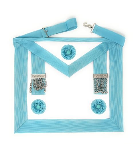 IPL Masonic Craft Regalia Master Masons MM Premium Lambskin Leather Apron, White - Image 2