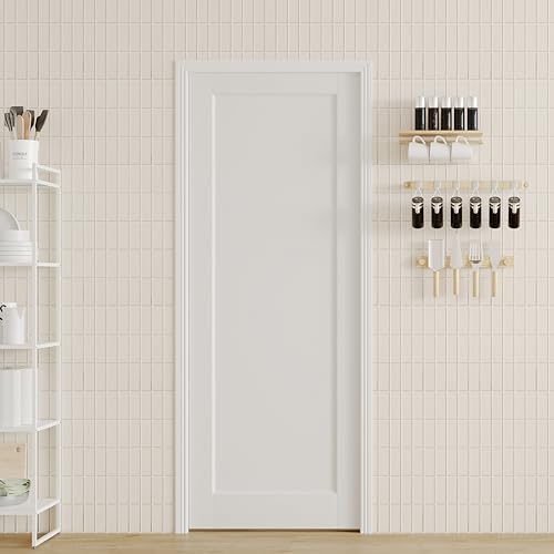 Image of Sliding Pocket Door, 30 in. x 80 in, 1-Panel Core with Frame and Hardware Kit Set, Interior Doors Slab for Pocket Door, White Primed - No Panel Assembly Required