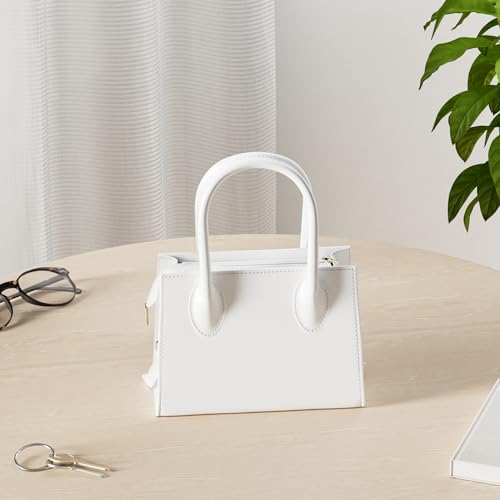 Image of Small crossbody tote bags for women faux leather cute clutch mini purses and handbags